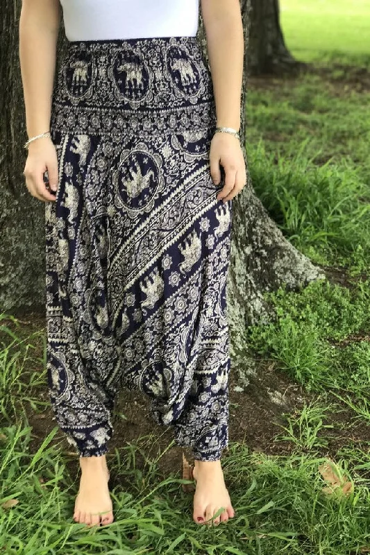 Elephant Paisley Harem Pants Comfy Athletic Pants