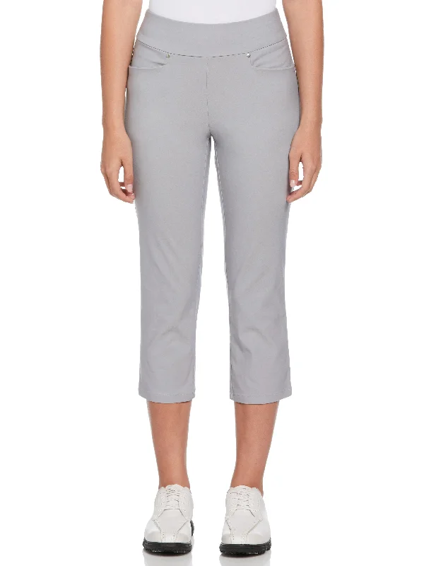 Women's Pull-On Capri Pant Fashionable Track Pants