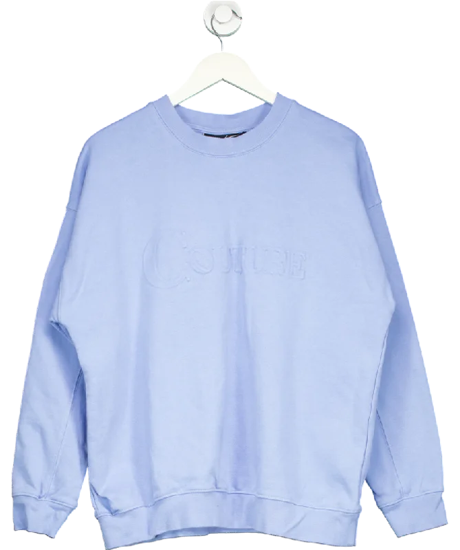 The Couture Club Blue Couture Sweatshirt UK 10 Hoodie with Logo Branding Identity