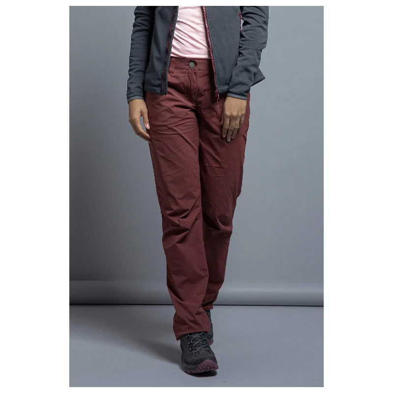 Travel Ws Pants aubergine Stylish Casual Pants