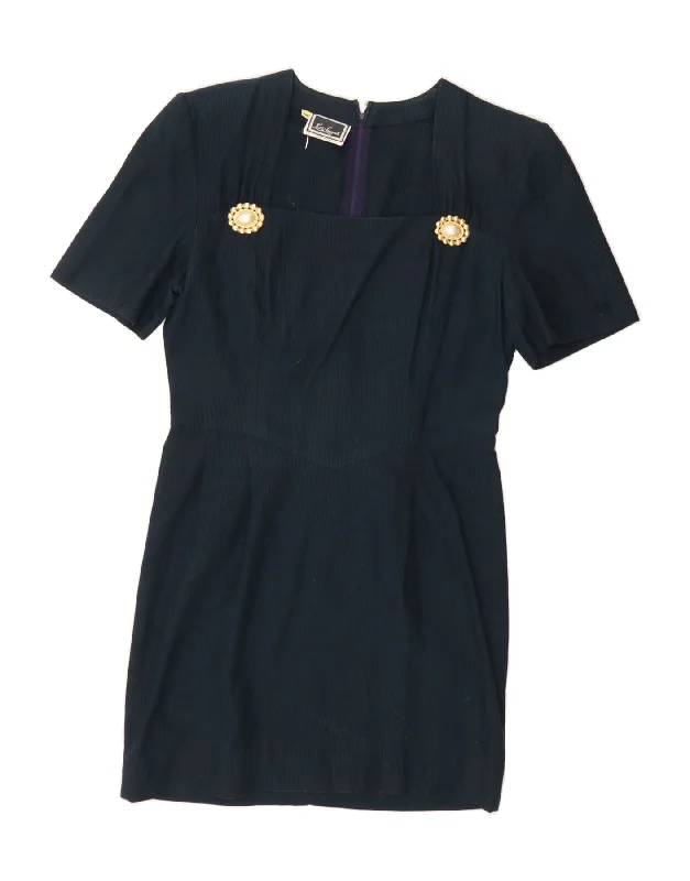 LUISA SPAGNOLI Womens Sheath Dress IT 46 Large Navy Blue Pinstripe Tunics Sale discount LUISA SPAGNOLI Womens Sheath Dress IT 46 Large Navy Blue Pinstripe Tunics Sale discount