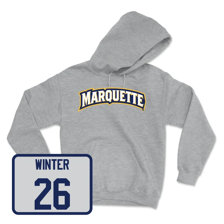 Sport Grey Women's Lacrosse Wordmark Hoodie - Nina Winter Hoodie with Drawcord Adjustable Secure Sport Grey Women's Lacrosse Wordmark Hoodie - Nina Winter Hoodie with Drawcord Adjustable Secure