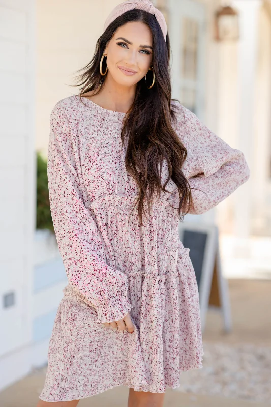 Sweet Reputation Ivory White Ditsy Floral Dress Tunics Stylish modern