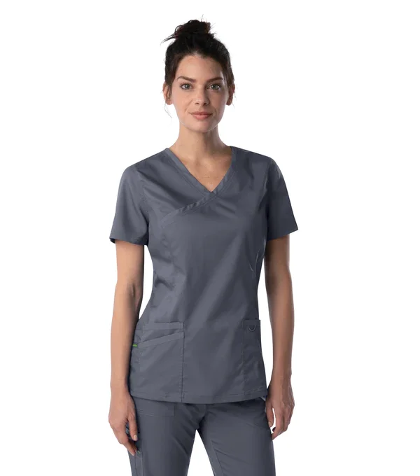 Landau ProFlex Women's Neckline Scrub Top and Jogger Pants Set High-Waist Jeans
