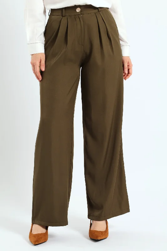 Paddle Wideleg Pant - Fatigue Trendy Velvet Pants