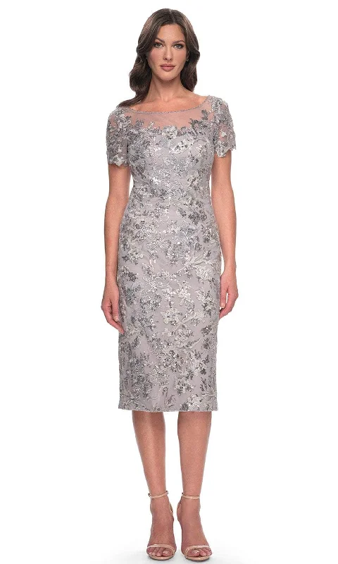 La Femme 30854 - Embroidered Knee-Length Dress Tunics Luxurious high-end