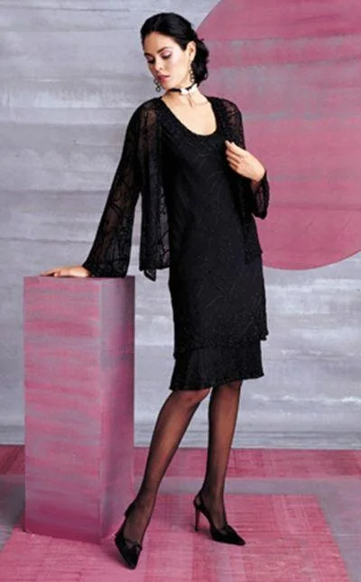 Cameron Blake by Mon Cheri - Knee Length Dress In Black 23620 Tunics Wedding white