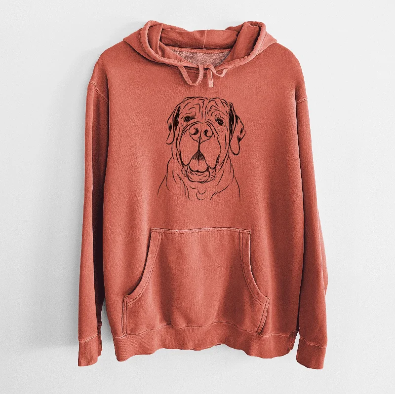 Bare Tufton the English Mastiff - Unisex Pigment Dyed Hoodie Hoodie Crop Top Short Trendy