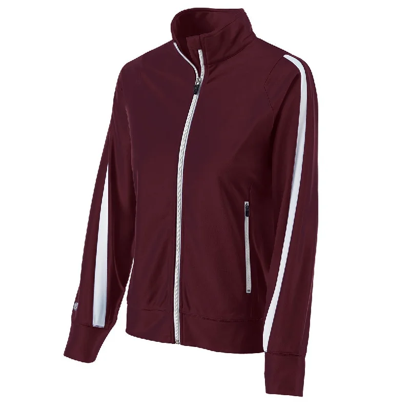MAROON/WHITE