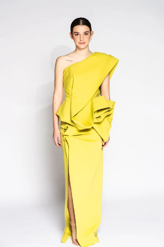 Asymmetrical top with skirt silk skirt luxurious