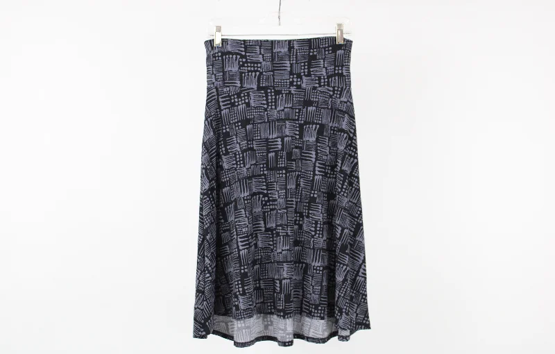LuLaRoe Black & Gray Skirt | S spandex blend skirt