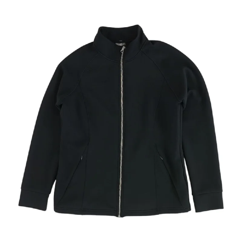 Black Solid Lightweight Jacket Nylon Jacket Polyester Jacket Spandex Jacket