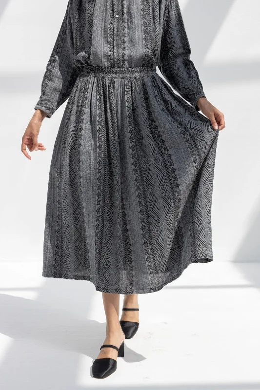 Jacquard Skirt a-line skirt cut