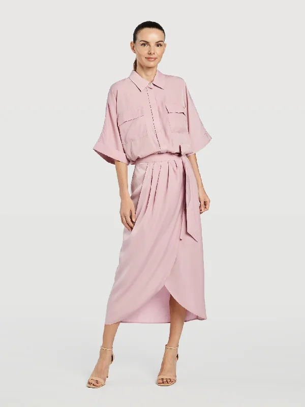 Wrap Skirt pleated skirt texture