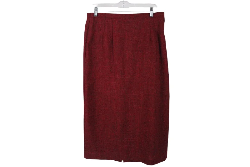 Sag Harbor Red Skirt | 14 Petite midi skirt versatile
