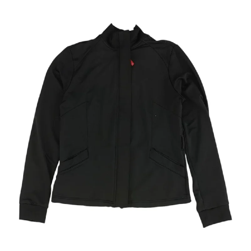 Black Solid Active Jacket Denim Jacket Leather Jacket Suede Jacket