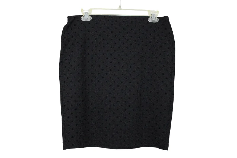 Old Navy Black Polka Dot Skirt | M lace skirt romantic