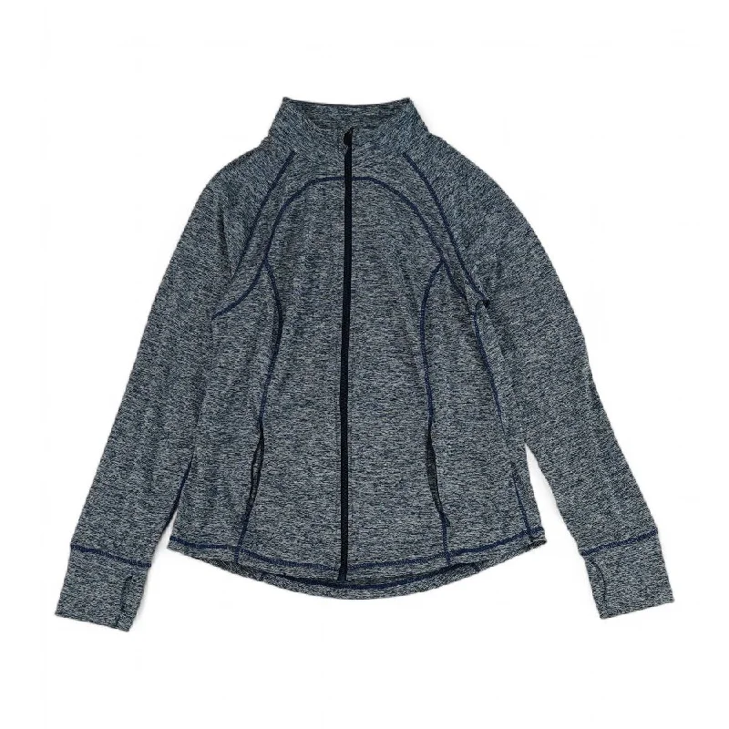 Blue Solid Lightweight Jacket Toggled Jacket Drawstring Jacket Belted Jacket