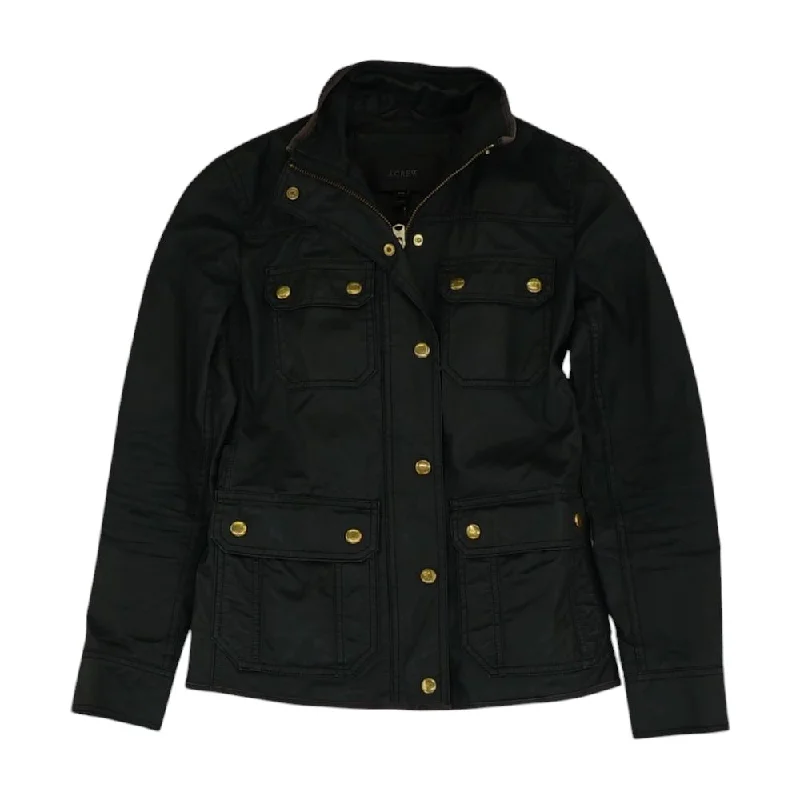 Black Solid Jacket Fleece Jacket Down Jacket Feather Jacket