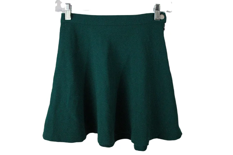 Forever 21 Green Skater Skirt | XS high waist skirt