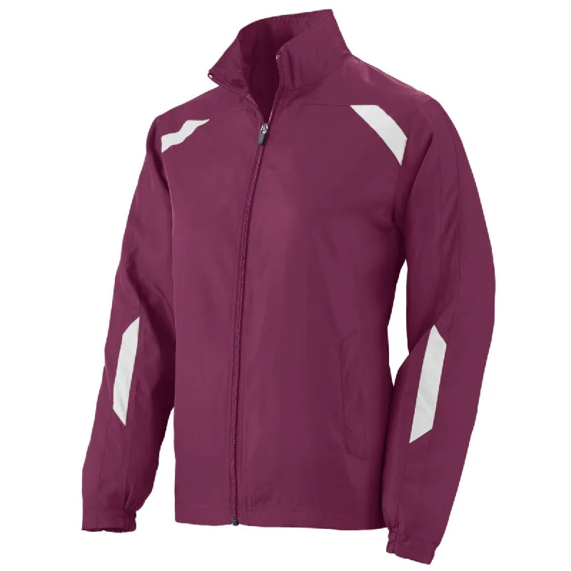 MAROON/WHITE