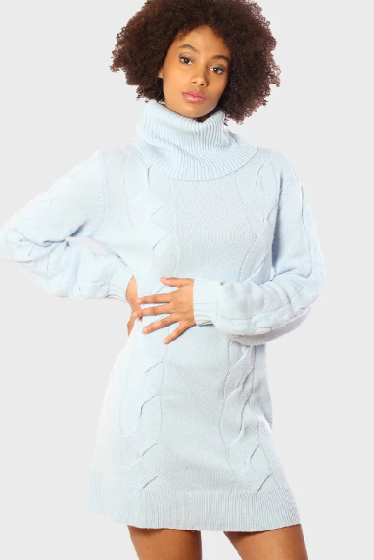 Cashmere Turtleneck Mini-Sweater Solid Print Embellished