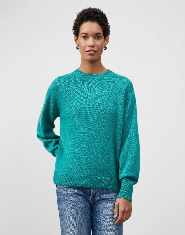 KindCashmere Blouson Sleeve Crewneck Sweater Knit Fabric Woven Fabric Fleece Fabric