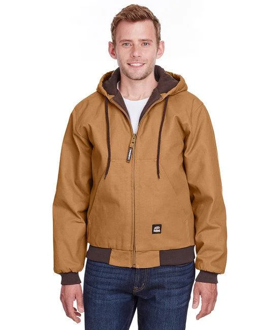 Men's Berne Heritage Hooded Jacket HJ51 Hooded Jacket Caped Jacket Shawl Collar Jacket