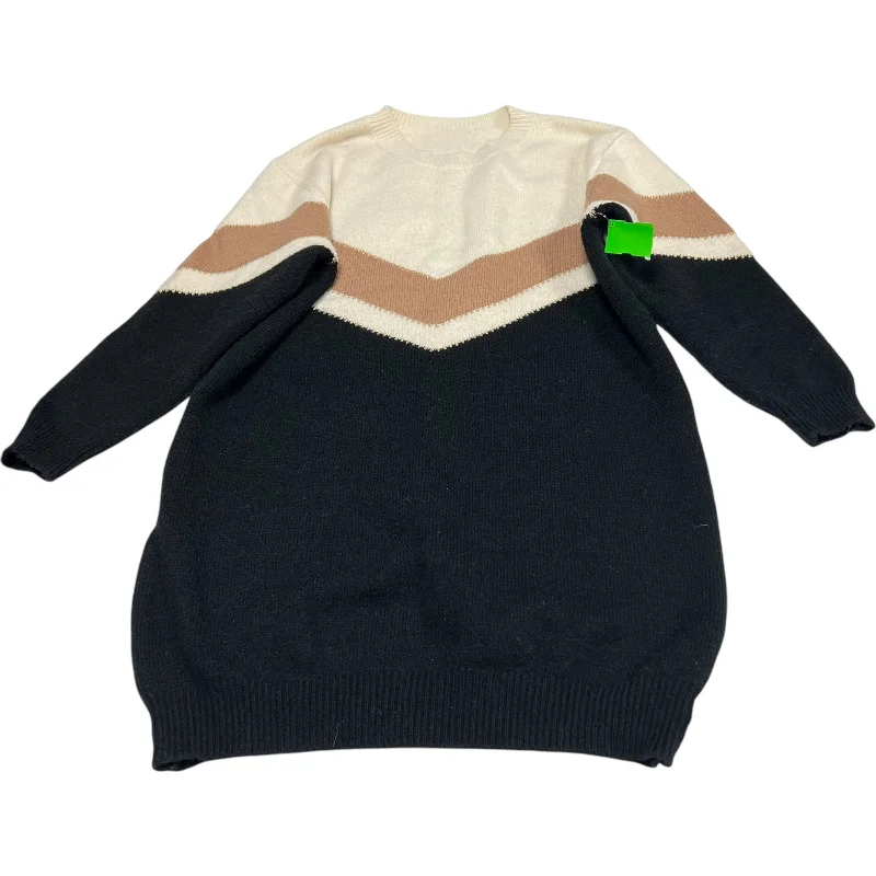Dress Sweater By Clothes Mentor In Black & Cream, Size: Xl Machine Wash Dry Clean Hand Wash Dress Sweater By Clothes Mentor In Black & Cream, Size: Xl Machine Wash Dry Clean Hand Wash
