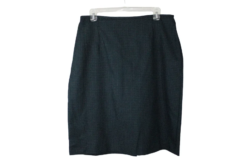 Vintage Karin Stevens Green Plaid Skirt | 12 patchwork skirt art