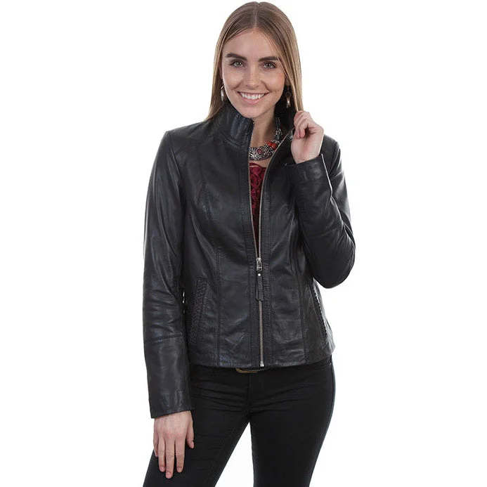 Stand-Collar Lambskin Jacket Wool Jacket Cashmere Jacket Tweed Jacket