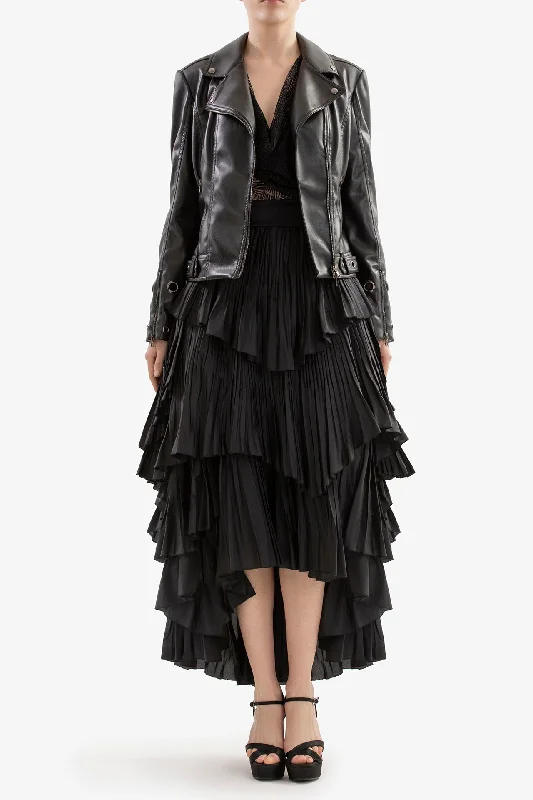Lace top and taffeta skirt corduroy skirt durable