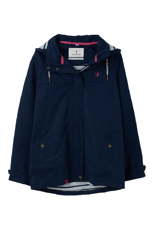 Lighthouse Beachcomber Waterproof Jacket Microfibre Night Sky Boat Neck Shawl Collar Notched Collar