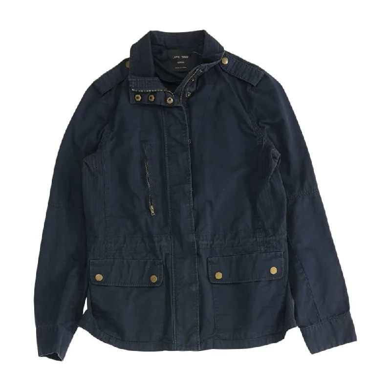Black Solid Jacket Collared Jacket Crew Neck Jacket Turtle Neck Jacket