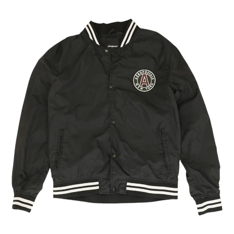 Black Solid Lightweight Jacket Fleece Jacket Down Jacket Parka
