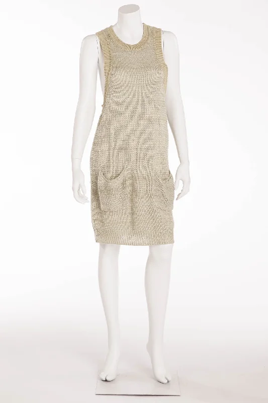 Stella McCartney - Sleeveless Sweater Dress Mint Color - IT 42 Tailored Straight A-Line Stella McCartney - Sleeveless Sweater Dress Mint Color - IT 42 Tailored Straight A-Line