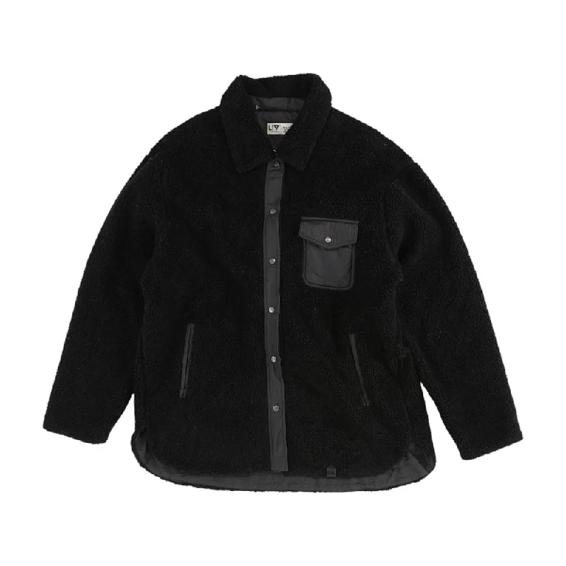 Black Solid Jacket Embroidered Jacket Appliqued Jacket Beaded Jacket