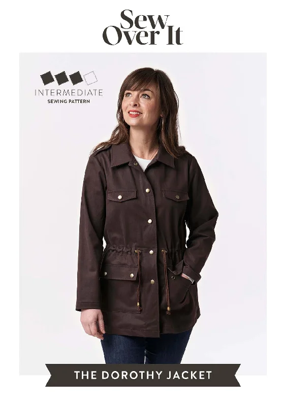 Dorothy Jacket Sewing Pattern Welt Pockets Slit Pockets Flap Pockets