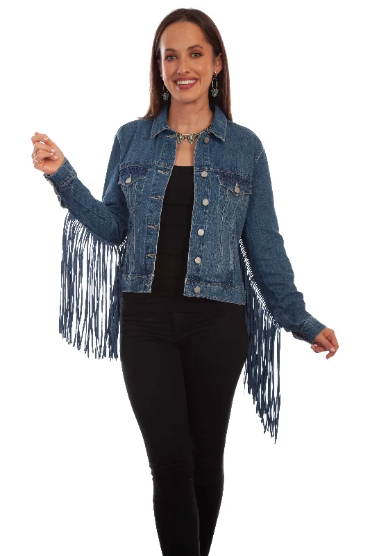 Fringe Denim Jacket Fleece Jacket Down Jacket Parka