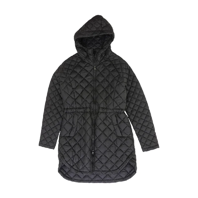 Black Solid Puffer Jacket Wool Jacket Cashmere Jacket Tweed Jacket