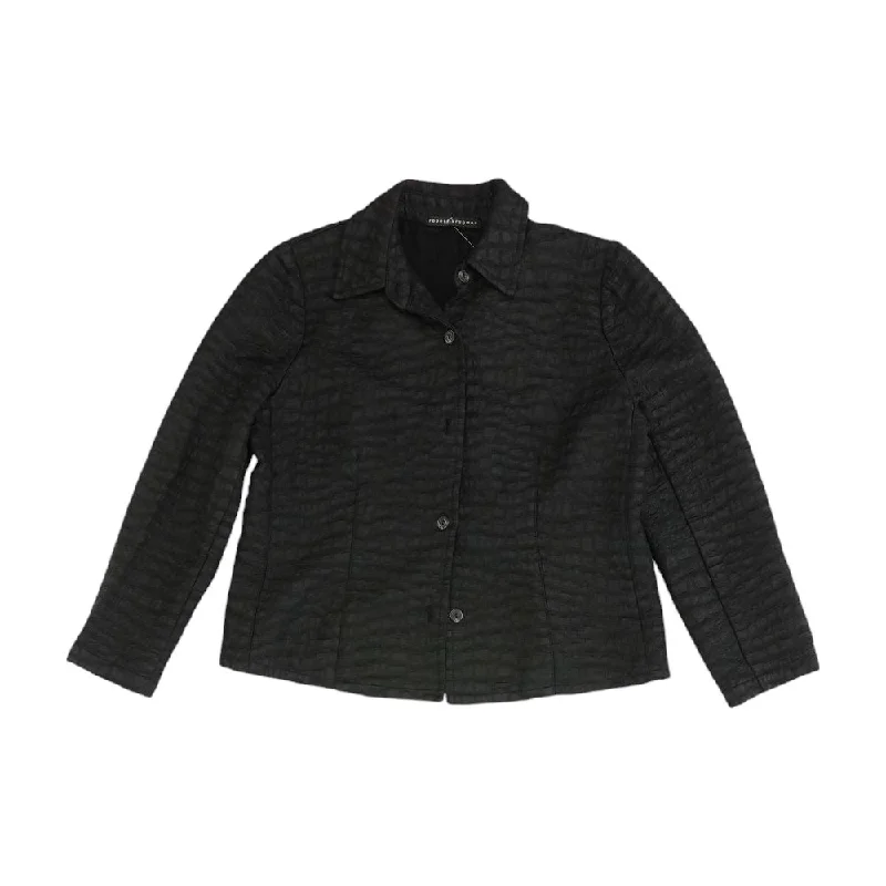 Black Solid Lightweight Jacket Satin Fabric Silk Fabric Chiffon Fabric