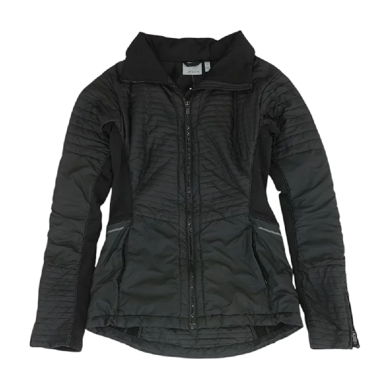 Black Solid Active Jacket Herringbone Jacket Checkered Jacket Solid Jacket