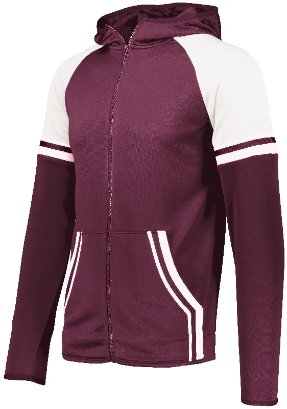 MAROON/WHITE