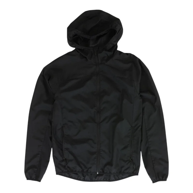Black Solid Lightweight Jacket Elasticated Jacket Padded Jacket Insulated Jacket