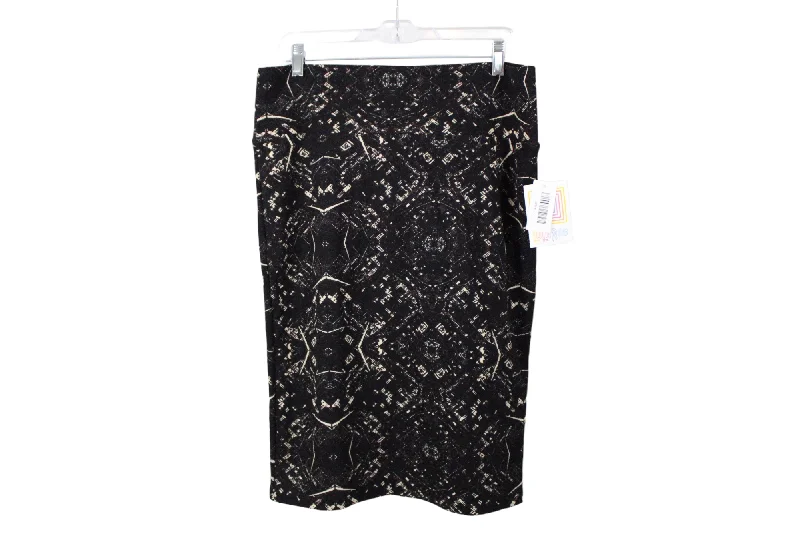 NEW LuLaRoe Black Skirt | L wool skirt thick