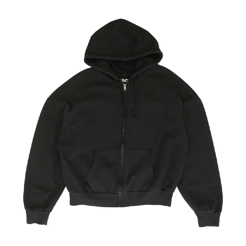 Black Solid Active Jacket Bomber Jacket Anorak Windbreaker