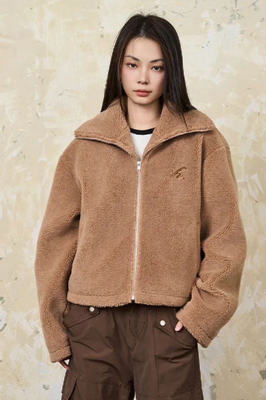 Embroidered Sherpa Jacket Appliqued Jacket Beaded Jacket Sequined Jacket
