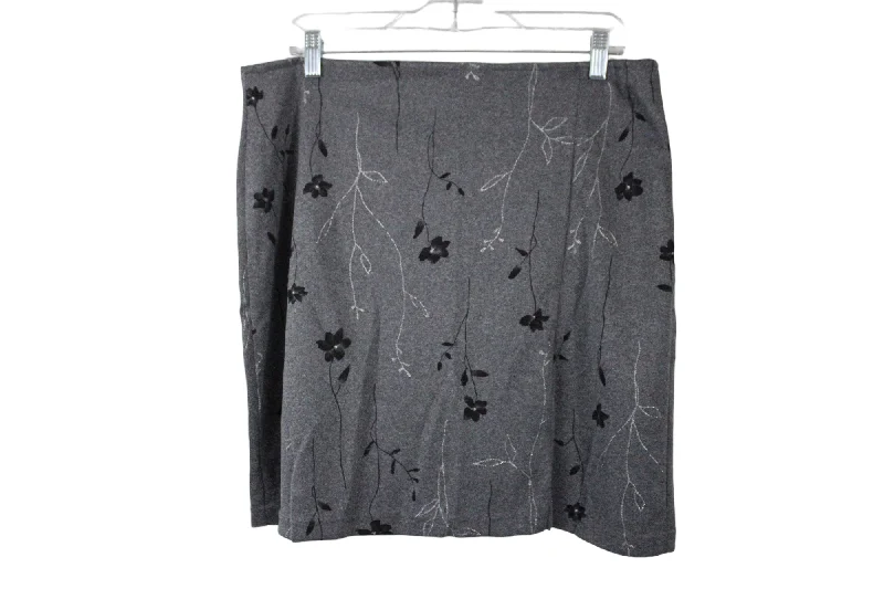Fashion Bug Gray Skirt | XL elastic waist skirt