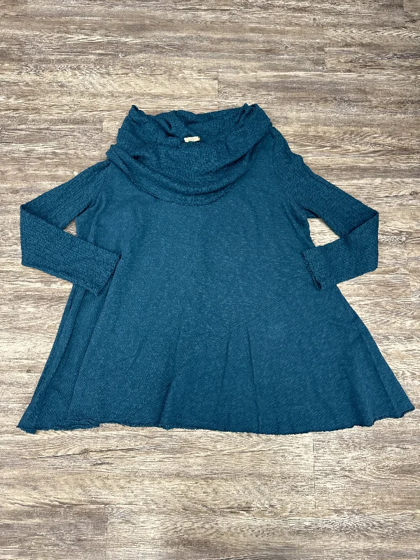 Sweater By Chalet In Teal, Size: 3x Handmade Hand-knitted Hand-woven