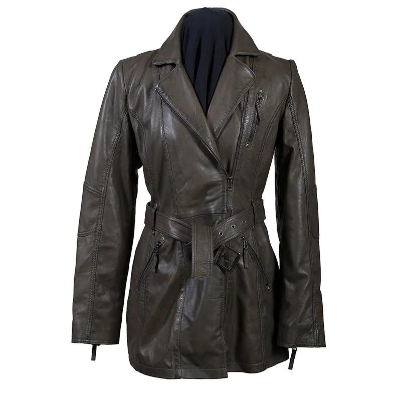 Belted Lamb Jacket Insulated Jacket Fitted Jacket Loose Jacket